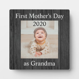 Eerste Moederdag Grandma Custom Photo Fotoplaat