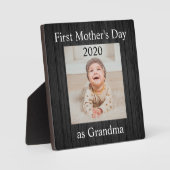 Eerste Moederdag Grandma Custom Photo Fotoplaat (Voorkant)