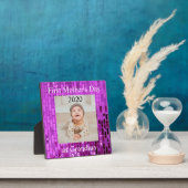 Eerste Moederdag Grandma Custom Photo Fotoplaat (Insitu)