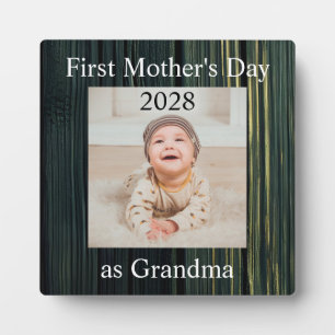 Eerste Moederdag Grandma Custom Photo Fotoplaat