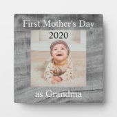 Eerste Moederdag Grandma Custom Photo Fotoplaat (Voorkant)