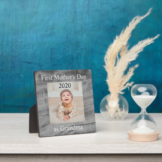 Eerste Moederdag Grandma Custom Photo Fotoplaat (Insitu)
