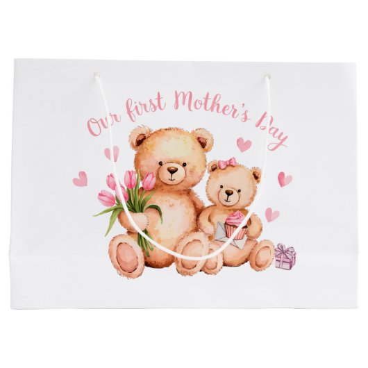 Eerste Moederdag Groot Cadeauzakje (Achterkant)