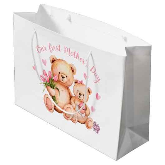 Eerste Moederdag Groot Cadeauzakje (Achterkant Gekanteld)