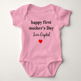 Eerste Moederdag Happy 1st Mom Romper