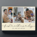 Eerste Moederdag-hartscript 3 Fotocadeau Fotoplaat<br><div class="desc">Eerste Moederdag-hartscript 3 Fotogifsklak voor je moeder,  moeder,  mama of moeder.</div>