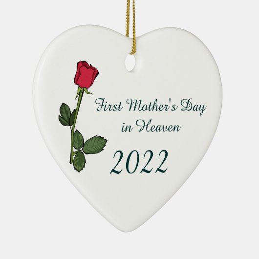 Eerste Moederdag in Heaven Ceramic Ornament (Rechts)