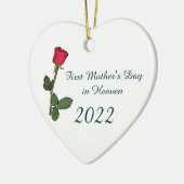 Eerste Moederdag in Heaven Ceramic Ornament (Links)