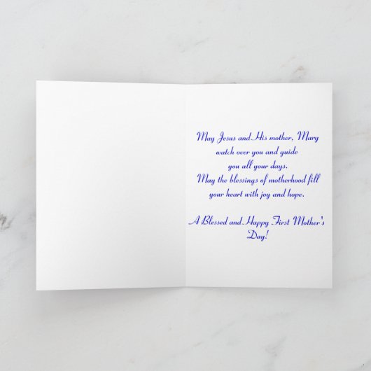  eerste Moederdag Kaart (Binnen)