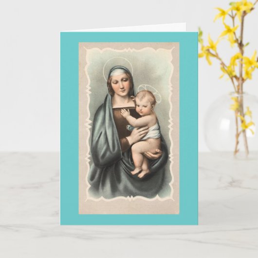  eerste Moederdag Kaart (Gele Bloem)