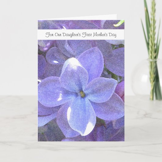 Eerste Moederdag Kaart voor Dochter (Voorkant)