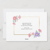 Eerste Moederdag Klassieke script volledige fotoka Feestdagenkaart (Achterkant)