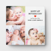 Eerste Moederdag | Kute fotocollage Fotoplaat (Voorkant)