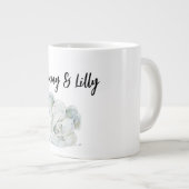 Eerste Moederdag Kute mammie en Baby Elephant Grote Koffiekop (Voorkant rechts)