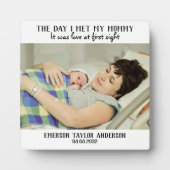 Eerste Moederdag Liefde op het eerste gezicht Foto Fotoplaat (Voorkant)