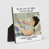 Eerste Moederdag Liefde op het eerste gezicht Foto Fotoplaat (Voorkant)