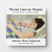 Eerste Moederdag Liefde op het eerste gezicht Foto Fotoplaat (Voorkant)