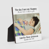 Eerste Moederdag Liefde op het eerste gezicht Foto Fotoplaat (Voorkant)