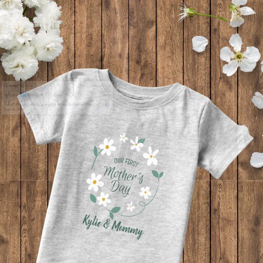 Eerste Moederdag Matching T-Shirts Nieuwe Moeder &