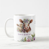 Eerste Moederdag Me en Moo Schattigee Koeien Koffiemok (Links)