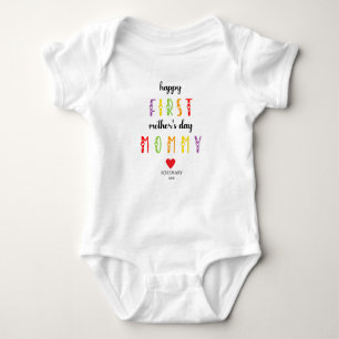Eerste Moederdag met gepersonaliseerde Baby suite Romper