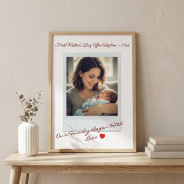 Eerste Moederdag na adoptie foto Poster