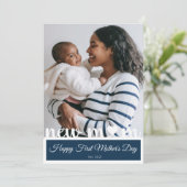Eerste Moederdag nieuw Afbeelding mama Kaart (Staand voorkant)