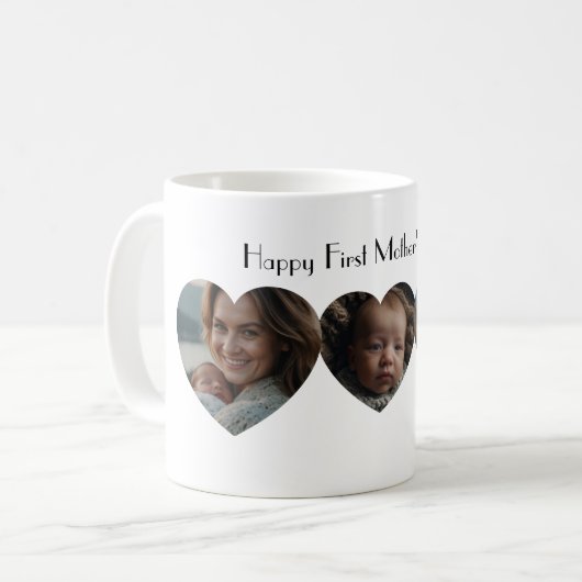 Eerste moederdag nieuwe moeder koffiemok (Voorkant links)