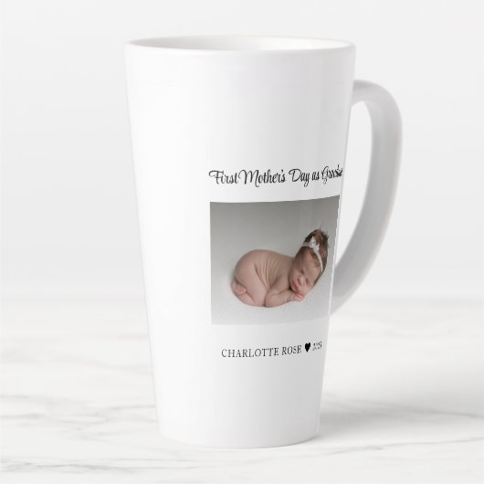 Eerste Moederdag nieuwe oma Latte Mok (Rechterhoek)