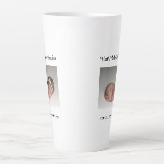 Eerste Moederdag nieuwe oma Latte Mok (Voorkant)