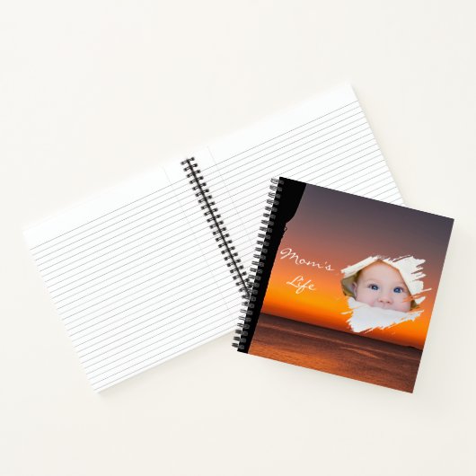 Eerste Moederdag Notitieboek – Sunset Design (Binnen)
