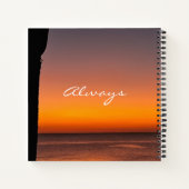 Eerste Moederdag Notitieboek – Sunset Design (Achterkant)
