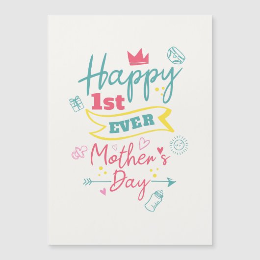 Eerste Moederdag ooit Schattigee nieuwe moeder (Voorkant)