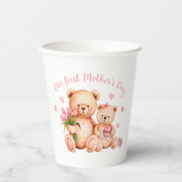 Eerste Moederdag Papieren Bekers