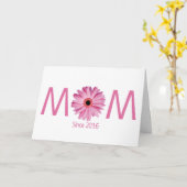 "Eerste Moederdag" Personaliseerbaar Kaart (Gele Bloem)
