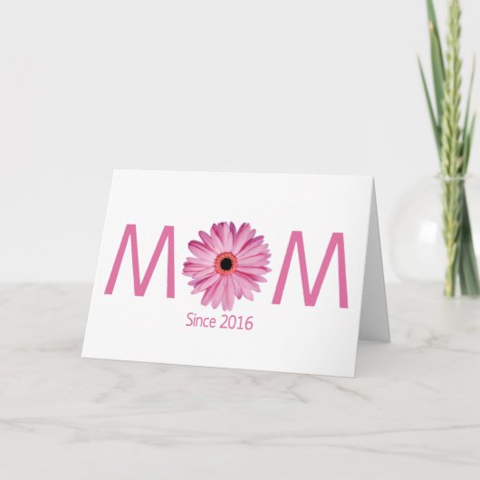 "Eerste Moederdag" Personaliseerbaar Kaart (Voorkant)