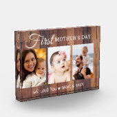 Eerste Moederdag Rustic Pallet Hout 3 Foto (Links)