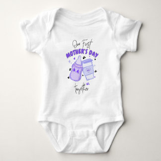 Eerste Moederdag Samen / Mauve Matching outfit Romper