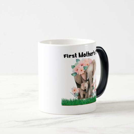 Eerste Moederdag schattige olifant Mok (Voorkant rechts)