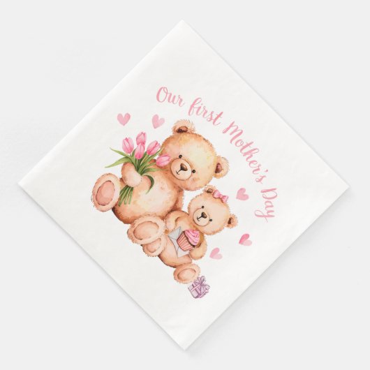Eerste Moederdag Servet (Hoek)