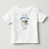 Eerste Moederdag Shirt 2025 /Blauw bijpassend outf (Voorkant)