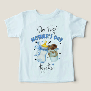 Eerste Moederdag Shirt 2025 /Blue Matching outfit