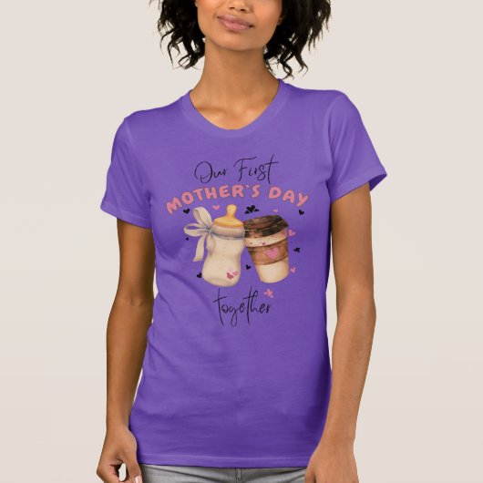 Eerste Moederdag Shirt 2025/Pink Matching outfit (Voorkant)