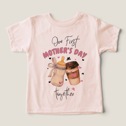 Eerste Moederdag Shirt 2025/Pink Matching outfit (Design voorkant)