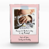 Eerste Moederdag Snapshot Style Photo Keepomwille Fotoblokken (Voorkant)