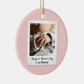 Eerste Moederdag Snapshot Style Photo Keepomwille Keramisch Ornament (Rechts)