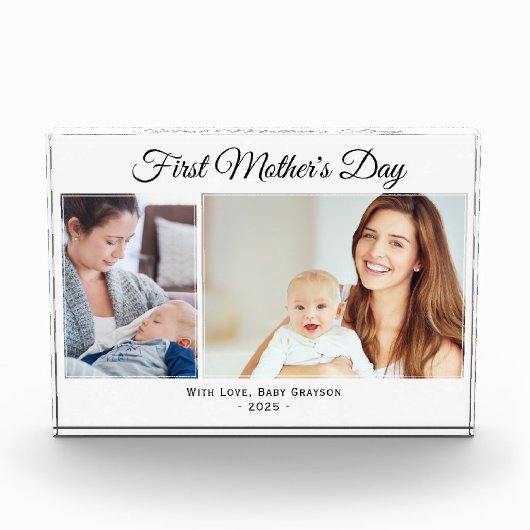 Eerste Moederdag twee fotoblok (Voorkant)