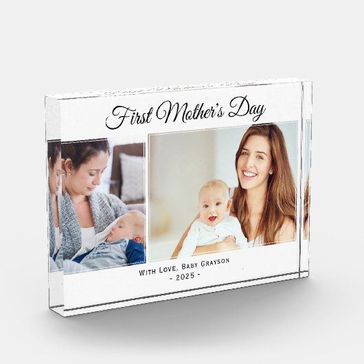 Eerste Moederdag twee fotoblok (Links)