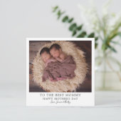 Eerste Moederdag van tweelingen Feestdagenkaart (Staand voorkant)