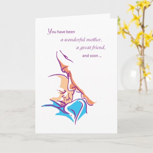 Eerste Moederdag voor oma Kaart (Gele Bloem)